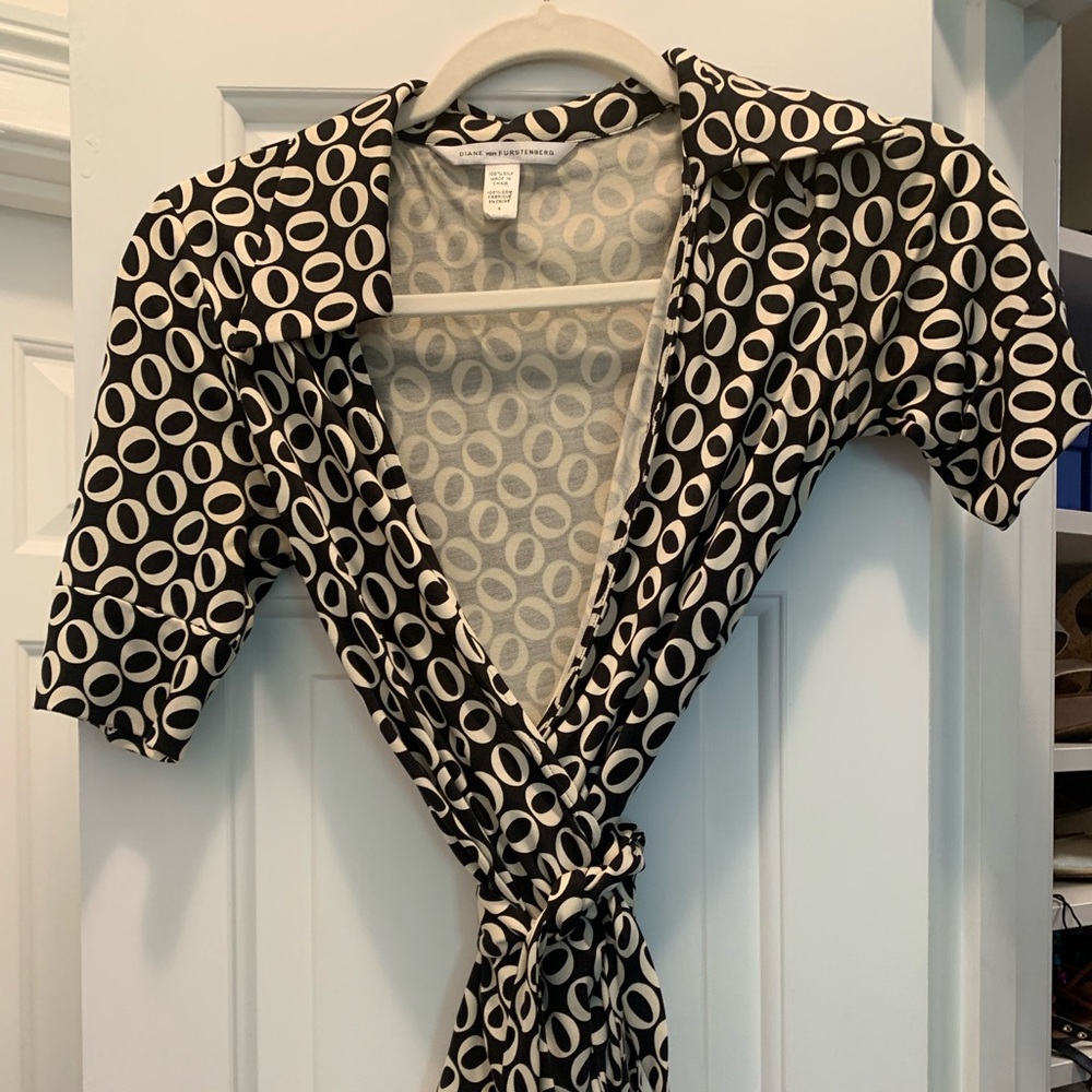 Classic DVF wrap shirt
